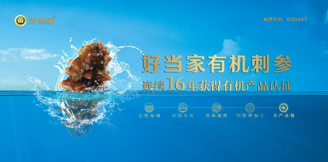 真正食品安全典范丨9998vip威尼斯海参连续16年获得有机产品认证